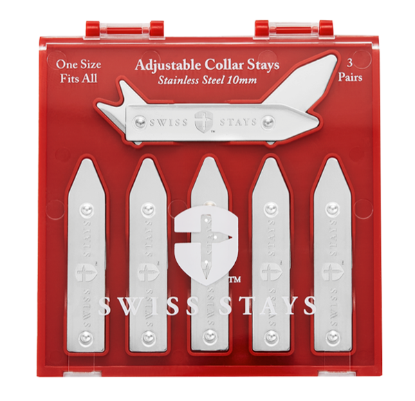 Stainless Steel Adjustable Collar Stays – swissstays